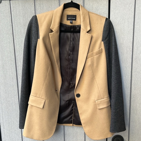 JUDITH & CHARLES two-tone cashmere wool blazer, size 4 - Picture 11 of 13